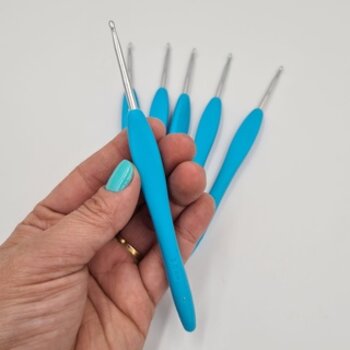 Agulha de Crochê Cabo de Silicone- agulha para crochê