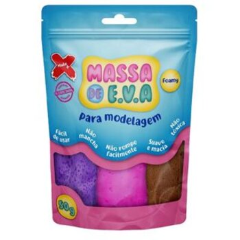 Massa de EVA - 5 cores - 50g - Make+