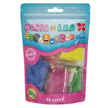 Massa de EVA 10 cores - 50g - Make+