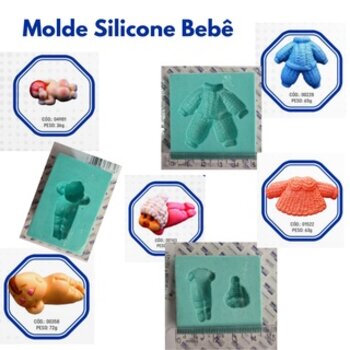 Molde de Silicone forma para Biscuit de Bebê Polycol