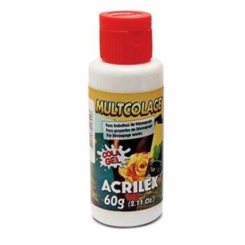 Multcolage Cola Gel Acrilex 60g Cola para decoupage