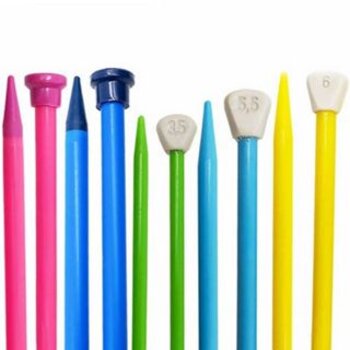 Agulha de Tricô Plastico 35cm Agulha Plástica