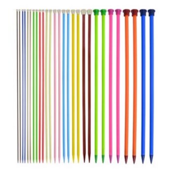 Agulha de Tricô Plastico 35cm Agulha Plástica