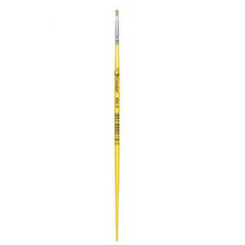 Pincel Condor Amarelo 456 Pincel Escolar e artístico cerdas brancas