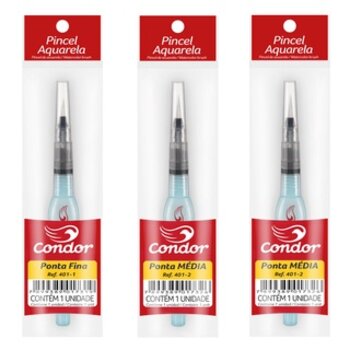 Pincel para aquarela Condor com reservatório de água