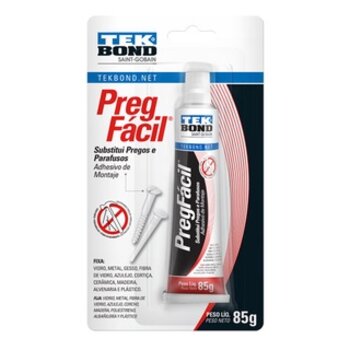 Preg Facil Tekbond 85g Adesivo Que Substitui Pregos E Parafusos