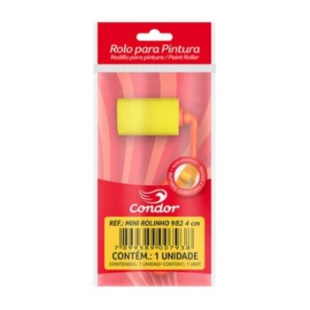 Rolo de Pintura Condor 4cm rolinho de espuma 982/4