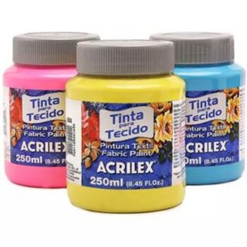 Tinta de Tecido 250ml - Acrilex - Artesanato