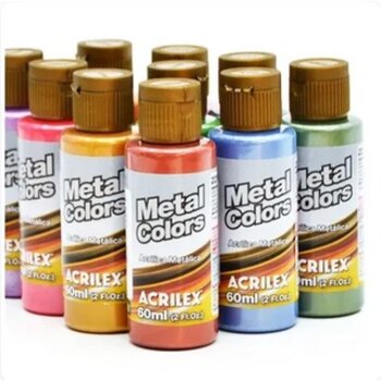 Tinta Metal Colors Acrilex 60ml