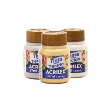 Tinta Tecido Metálica Acrilex 37ml - Escolha a Cor - Acrilex
