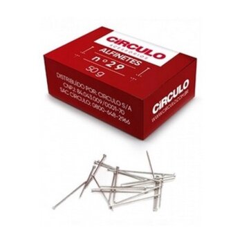 Alfinete para costura 29mm caixa c/ 50g - Círculo