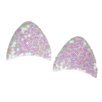 Aplique Orelha de Gato Paetê c2 - Aplique Tiara - Par