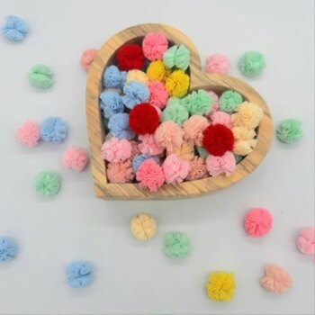 Kit Pompom Colorido 25cm - Cores Sortidas 10unid