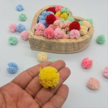 Kit Pompom Colorido 25cm - Cores Sortidas 10unid
