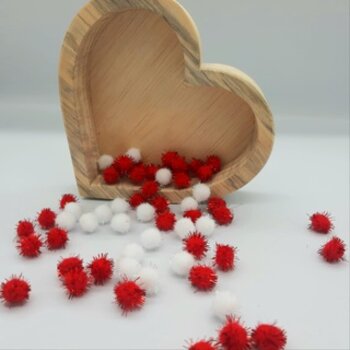Kit Pompom Lurex10mm - 20 Unidades - Cores
