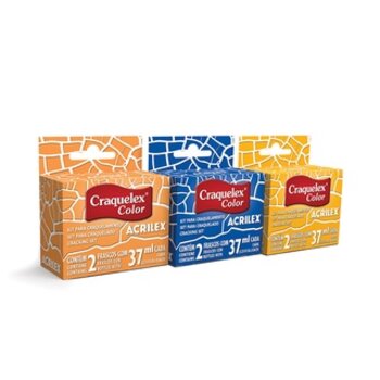 Kit Craquele acrilex 37ml cores