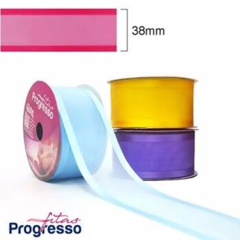 Fita Voal comCetim  - 38mm n9 - rolo 10m