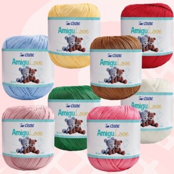 Linha Amigulove Cisne para crochê amigurumi 170m