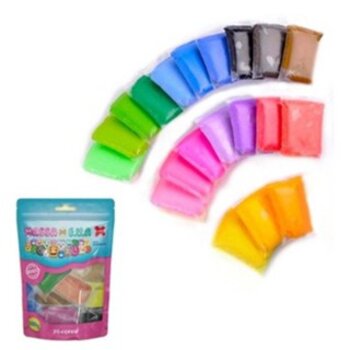 Massa de EVA  - 20 cores - 250g Make +