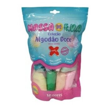 Massa de EVA Algodao Doce - 10 cores - 250g Make +