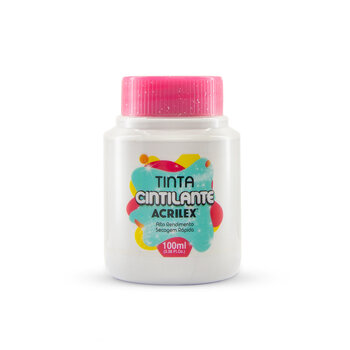 Tinta Cintilante - Acrilex - 100ml - Efeito Glitter - Artesanato