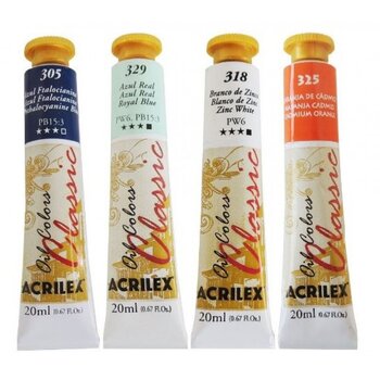 Tinta a Óleo para Telas Oil Colors Classic 20ml - Acrilex