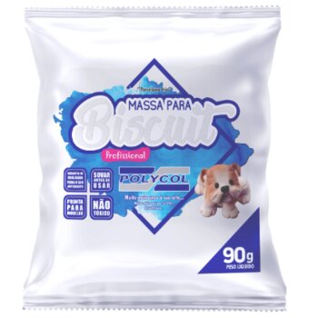 MASSA P/ BISCUIT POLYCOL 90gr COLORIDA
