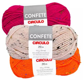 Lã Confete Da Circulo 100gr