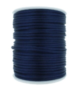 Cordão Acetinado Rabo de Rato - Fio de Seda - 2mm - Rolo C/100 MTS