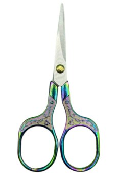 TESOURA COLORIDA ARREMATE PONTA FINA 12cm