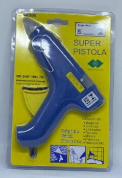 PISTOLA DE COLA QUENTE SUPER PISTOLA GREEN DIAMOND SS500 (AZUL)