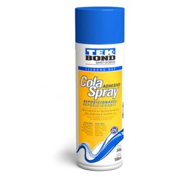 Cola Spray Reposicionável Tekbond 500ml Adesivo Spray