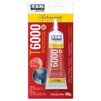 Cola T6000 Tek Bond 60G para artesanato em geral TekBond