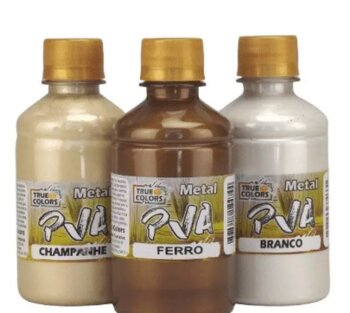 TINTA PVA METÁLICA TRUE COLORS 250ml