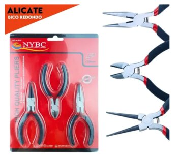 Kit de 3 Alicates Para Bijuterias E Artesanatos