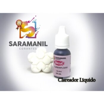 Corante Clareador Líquido Branco para massa Biscuit Saramanil 10ml