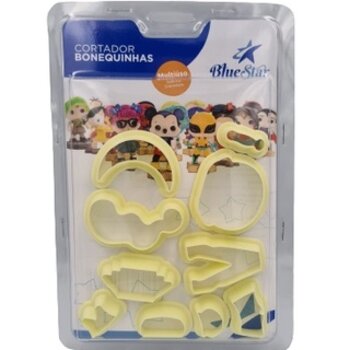 Cortador Bonequinhas Blue Star Biscuit Pasta Americana 10pçs