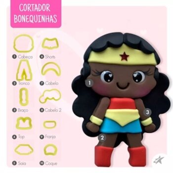 Cortador Bonequinhas Blue Star Biscuit Pasta Americana 10pçs