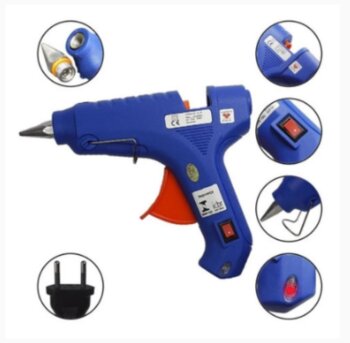 PISTOLA PARA COLA QUENTE GRANDE LADEIRA 60w  BICO FINO BIVOLT