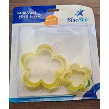 Cortador Flor com 4 peças Blue Star biscuit e pasta americana