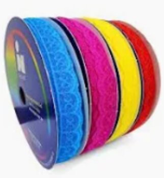 RENDA DE NYLON 21mm ROLO COM 50m