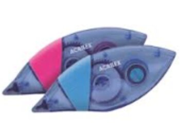 Fita Corretiva Acrilex Rosa E Azul