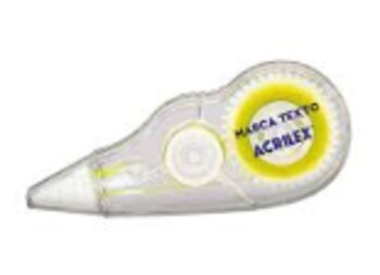Fita Marca Texto Acrilex Amarela 3m X 5mm
