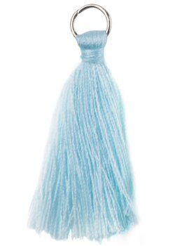 Pingente Tassel de Algodão 8cm Com 2 Unidades
