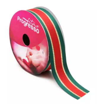 Fita Listrada de Natal 36mm x 10m ou 30mm x 10m ou 15mm x 10m