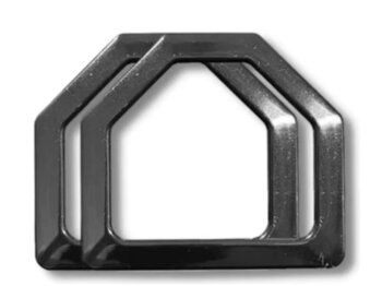 Alça Acrílica Trapézio 13,40cm  x11,80cm