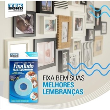 Fita Dupla Face Fixa Tudo Espuma Tek Bond 19mmx15m