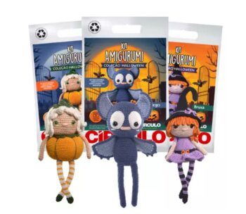 Kit Amigurumi Coleção Halloween  Circulo