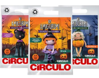 Kit Amigurumi Coleção Halloween  Circulo