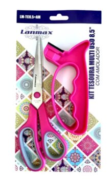 Kit Tesoura Multi Uso 8,5 Com Amolador 21,6cm